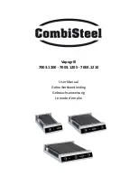 CombiSteel Vapogrill 7003.1200 User Manual preview