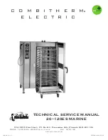 COMBITHERM ELECTRIC ecosmart 20-120ES Technical & Service Manual preview