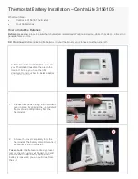 Preview for 1 page of Comcast CentraLite 3156105 Battery Installation