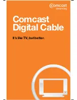 Comcast digital cable User Manual preview