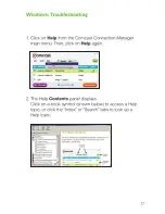 Preview for 17 page of Comcast High-Speed 2go CMU-301 User Manual
