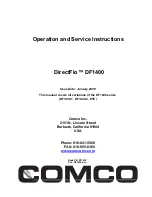 Preview for 1 page of Comco DirectFlo DF1400 Series Operation And Service Instructions Manual