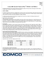 Предварительный просмотр 1 страницы Comco ESD Control ProCenter Plus Instruction Manual