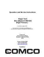 Comco MB1005-1 Operation And Service Instructions Manual preview