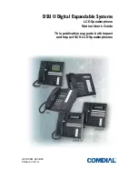 Comdial DSU II SCS84125J Station User'S Manual preview