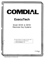 Comdial ExecuTech 0616 Series User Manual preview