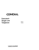 Preview for 1 page of Comdial ExecuTech Single Line 1432 User Manual