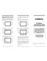 Предварительный просмотр 2 страницы Comdial Hot Desking Quick Reference Manual