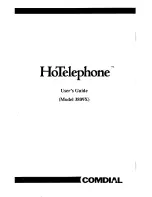 Предварительный просмотр 1 страницы Comdial HoTelephone 3809X User Manual