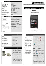 Preview for 1 page of COMECO H5850 Operation Manual