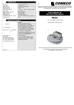 Preview for 1 page of COMECO TRA1 Operation Manual