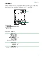 Предварительный просмотр 3 страницы Comelit 4833C User'S & Technical Manual