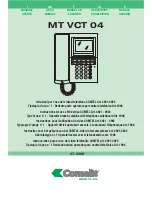 Comelit COMTEL MT VCT 04 User Manual предпросмотр