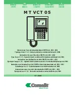 Comelit COMTEL MT VCT 05 User Manual preview