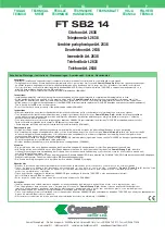 Предварительный просмотр 1 страницы Comelit FT SB2 14 Technical Sheet