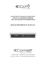 Preview for 1 page of Comelit mdvr49816 Quick Reference Manual