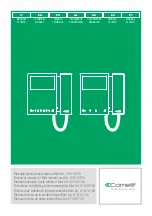 Comelit Mini 6700 Technical Manual preview