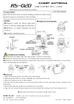 Preview for 2 page of Comelit RS 020 Instruction Manual