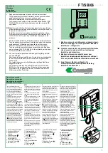 Comelit Simplebus FT/SB/06 Quick Start Manual preview