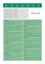 Comelit SK9015 Technical Manual предпросмотр