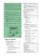 Предварительный просмотр 2 страницы Comelit VEDO10 Technical Manual