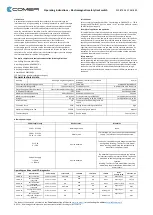 Preview for 2 page of COMEPI COND.01 Operating Instructions