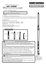 Comet Antenna HFJ-350M Instruction Manual предпросмотр