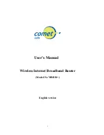 Comet Labs WRB54+ User Manual предпросмотр