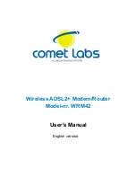 Preview for 1 page of Comet Labs WRM42 User Manual