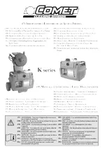 Comet 9050 0501 Instruction Manual - Use And Maintenance preview