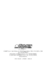 Предварительный просмотр 88 страницы Comet 9050 0501 Instruction Manual - Use And Maintenance