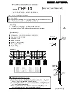 Comet CHF-10 Instruction Manual preview