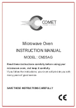 Предварительный просмотр 1 страницы Comet CM25AG Instruction Manual