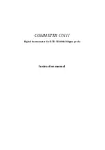 Preview for 1 page of Comet Commeter C0111 Instruction Manual