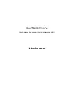 Comet Commeter C0321 Instruction Manual preview