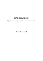 Preview for 1 page of Comet COMMETER C3631 Instruction Manual