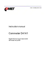 Предварительный просмотр 1 страницы Comet Commeter D4141 Instruction Manual