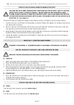 Preview for 36 page of Comet CSW 700 Instructions And Operating Manual