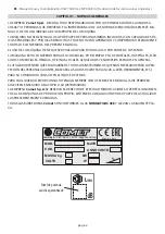 Preview for 62 page of Comet CSW 700 Instructions And Operating Manual