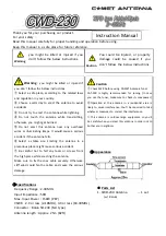 Comet CWD-230 Instruction Manual предпросмотр