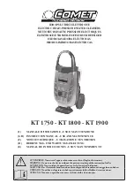 Предварительный просмотр 1 страницы Comet EXTRA KT 1750 Instruction Manual - Use And Maintenance