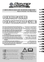 Comet FDX COMPACT CUBE Instruction Manual предпросмотр