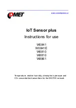 Предварительный просмотр 1 страницы Comet IoT Sensor plus W0841 Instructions For Use Manual