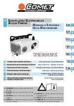 Comet K 250 STATIC Instruction Manual предпросмотр