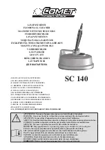 Предварительный просмотр 1 страницы Comet SC 140 Use And Maintenance Manual