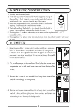 Preview for 6 page of Comet WDC20L Instruction Manual