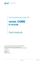 COMEX COVER CORE 10K User Manual preview