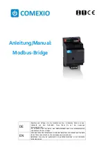 Preview for 1 page of COMEXIO Modbus-Bridge CME910 Manual