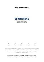 Comfast CF-WR755AC User Manual preview