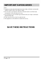 Preview for 4 page of Comfee CHP16E4ATB Instruction Manual